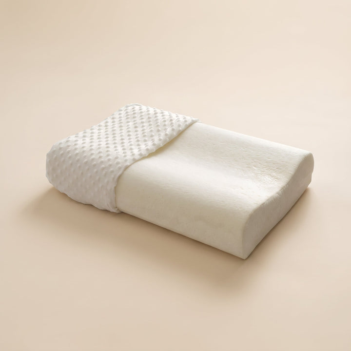 Wave Contour Memory Foam Pillow That Fills the Hollow Under the Neck | Fills the Gap Flat Pillows Ignore | Bed Pillows