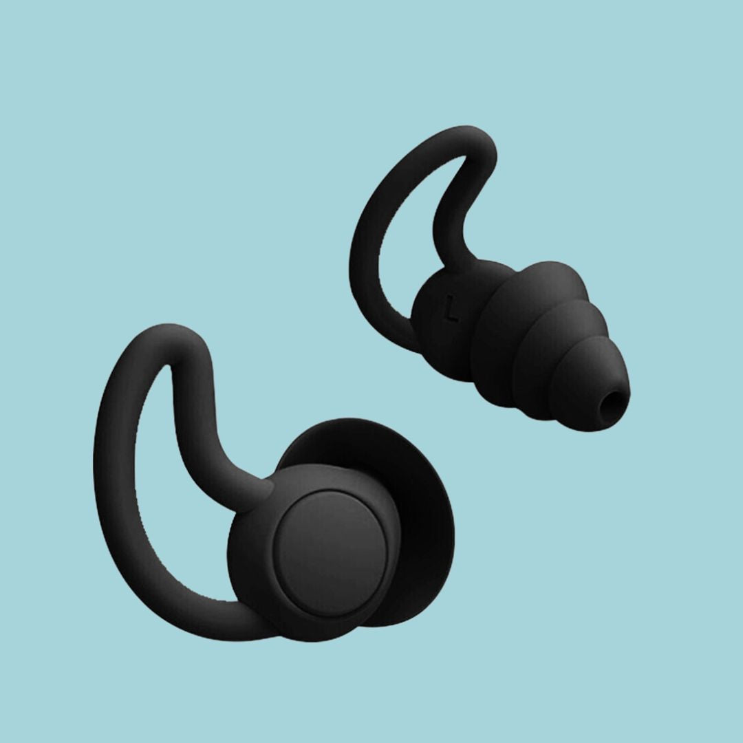 Reusable Silicone Sleep Earplugs with 25dB Noise Reduction and Case | Soft Silicone Plugs for Quieter Sleep | Earplugs