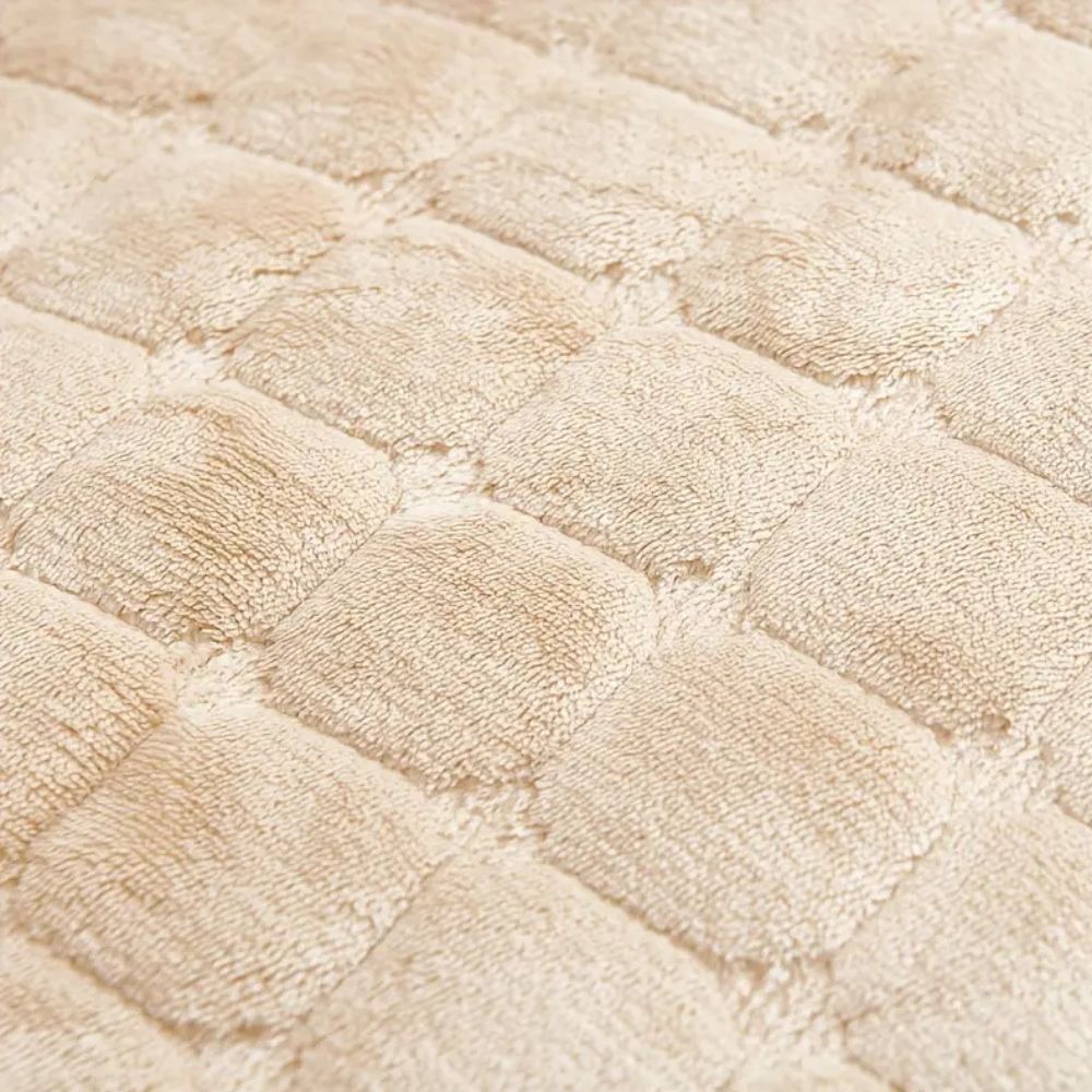 Quilted Velvet Grid Recliner Cover for Single Recliners and Lounge Chairs | Quilted Grid Velvet Comfort | Recliner Covers