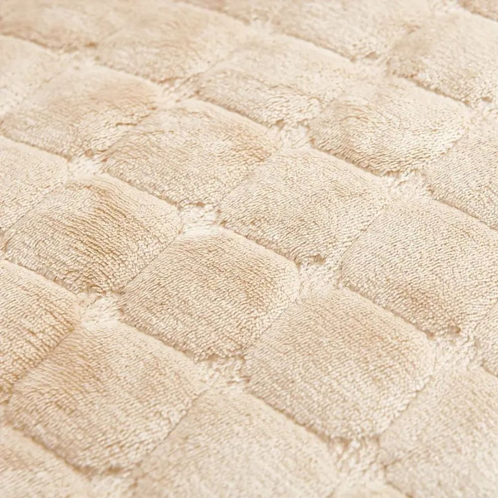 Quilted Velvet Grid Recliner Cover for Single Recliners and Lounge Chairs | Quilted Grid Velvet Comfort | Recliner Covers