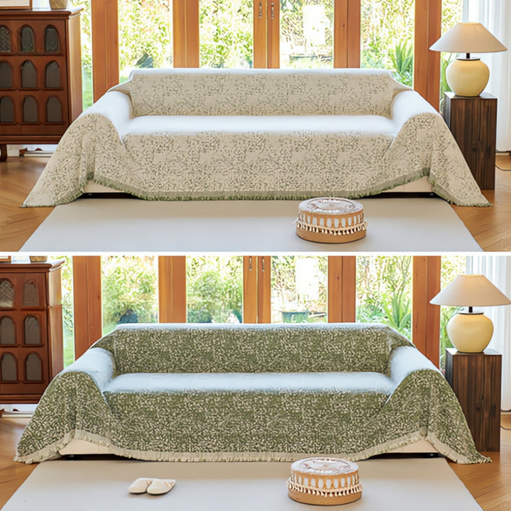 Reversible Nordic Speckle Sofa Cover, One-Piece Design for All Sofas | Reversible Nordic Speckle Style | Sofa Covers
