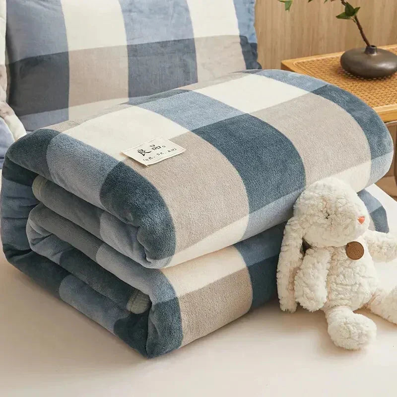 Thick Flannel Blanket for Naps and Frosty Winter Days | Thick Flannel for Frosty Days | Flannel Blankets