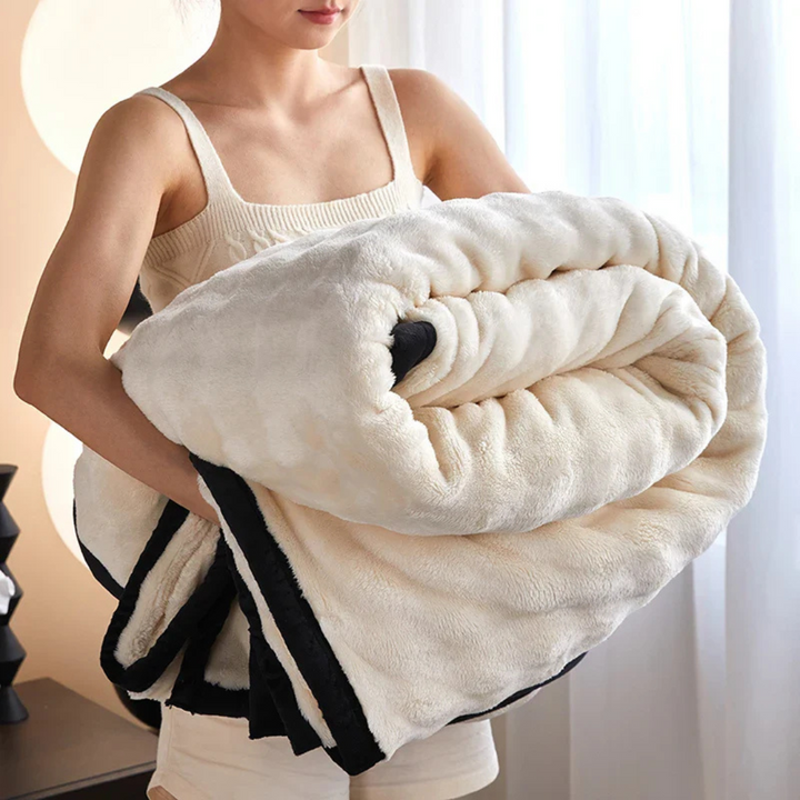 Double-Sided Reversible Fleece Blanket for Couch and Bed | Two Sides of Fleece Softness | Fleece Blankets