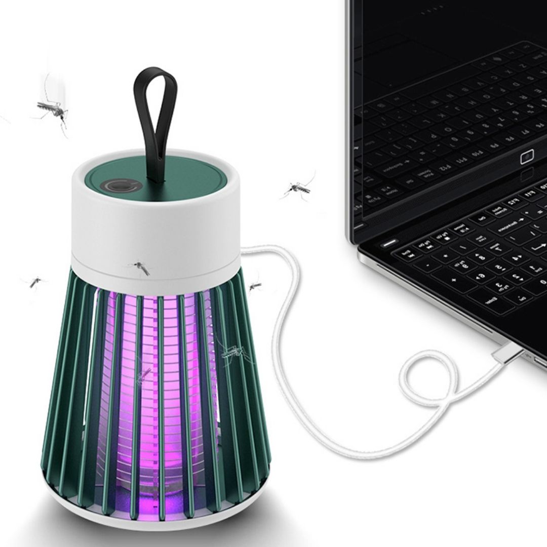 USB Rechargeable 365nm UV Mosquito Zapper Lamp for Indoor and Outdoor Use | Chemical-Free Zapper for Any Space | Insect Traps