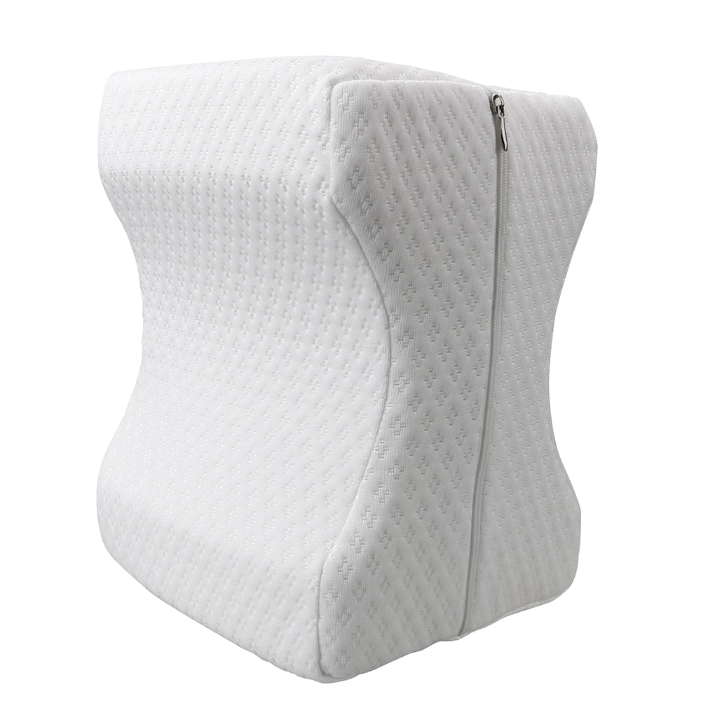 Memory Foam Knee Pillow with Washable Zip Cover for Hip Comfort | Hip, Leg and Lower Back Comfort | Knee Pillows