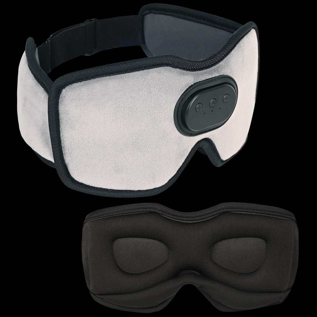 Rechargeable Bluetooth Sleep Mask with Headphones and 3D Eye Cups | Audio and Darkness in One Mask | Sleep Masks
