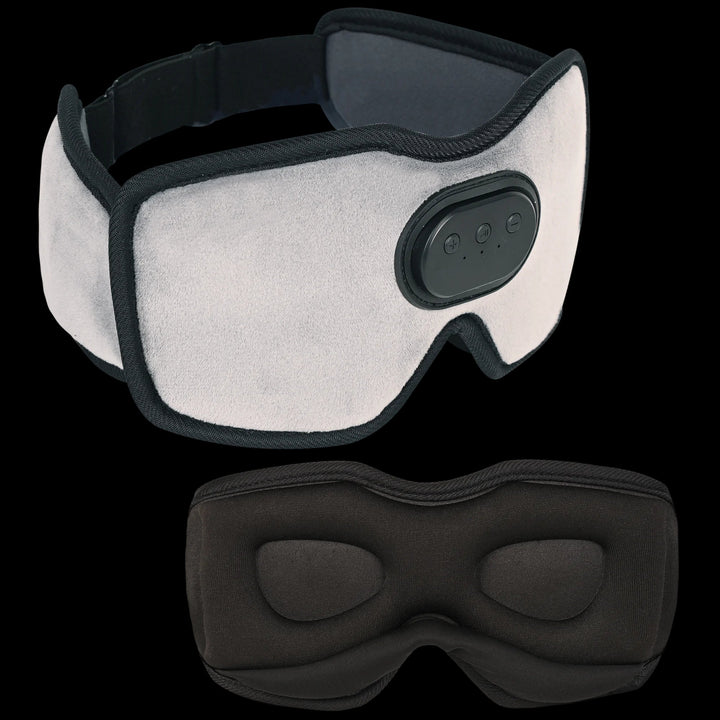 Rechargeable Bluetooth Sleep Mask with Headphones and 3D Eye Cups | Audio and Darkness in One Mask | Sleep Masks