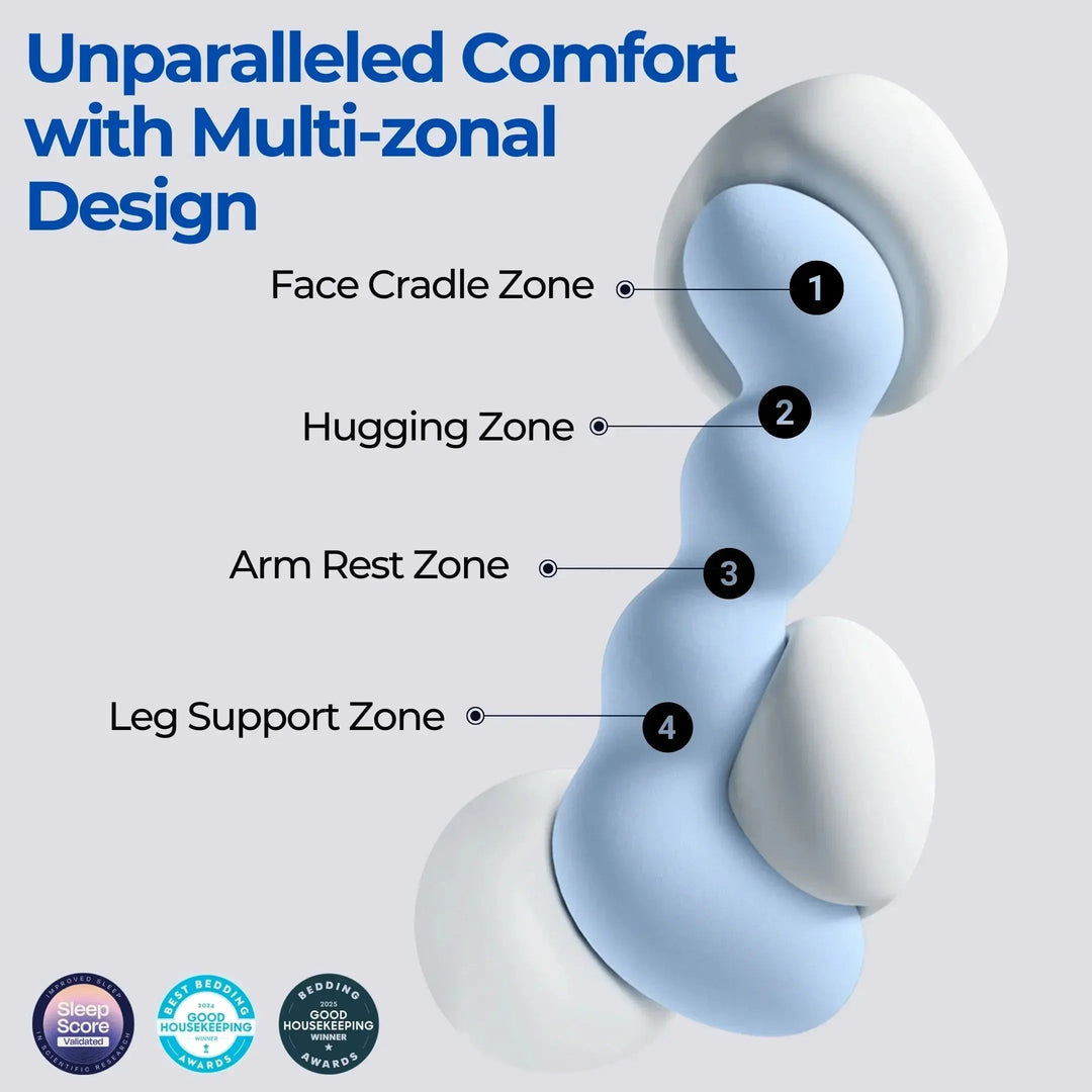 Dino Full Body Pillow for Side Sleeping Comfort | Hug-Friendly Support for Side Sleepers | Body Pillows