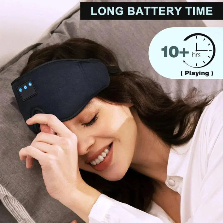 3D Contoured Bluetooth Sleep Mask with Built-In Headphones | Light-Blocking Comfort with Sound | Sleep Masks