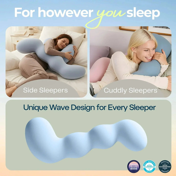 Dino Full Body Pillow for Side Sleeping Comfort | Hug-Friendly Support for Side Sleepers | Body Pillows