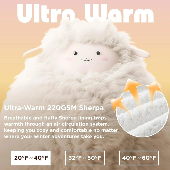 Oversized Flannel Hoodie Blanket with Sherpa Lining, 150 cm | Wearable Warmth Anywhere | Wearable Blankets