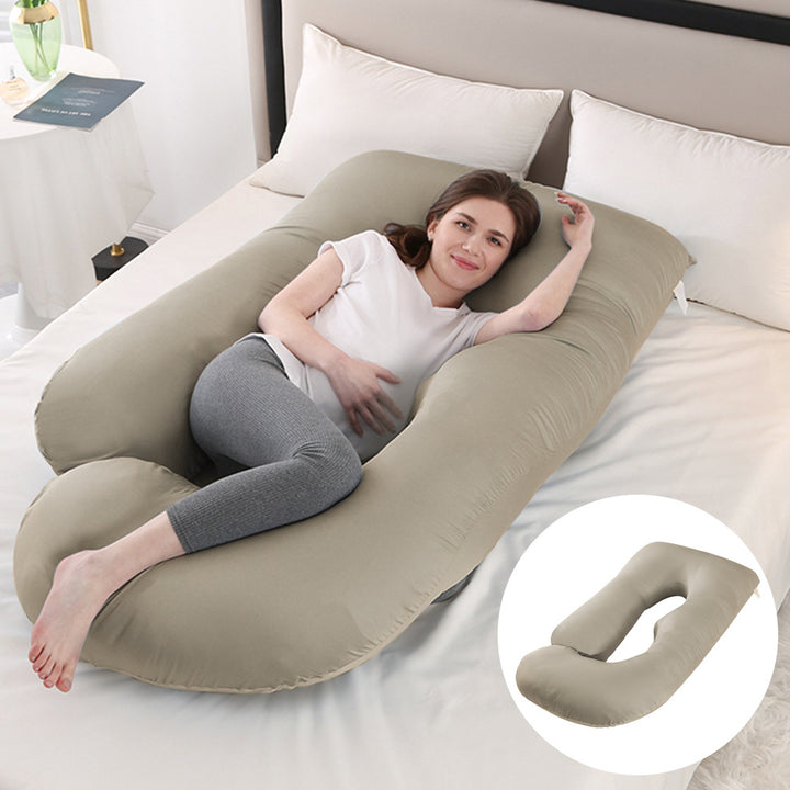 U-Shaped Full Body Pillow with Removable Cover
