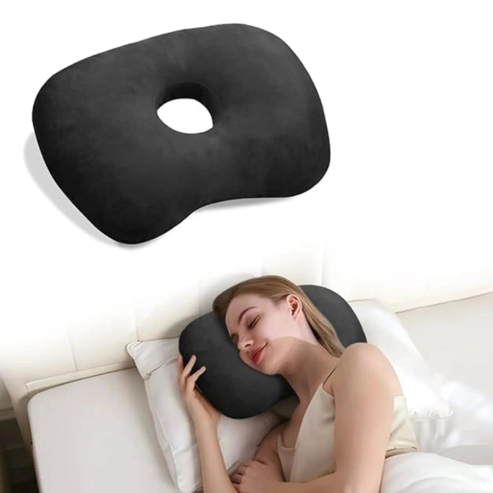 Adjustable Curved Ear Support Pillow with Ventilation Opening | Comfort for Ear-Friendly Sleep | Bed Pillows