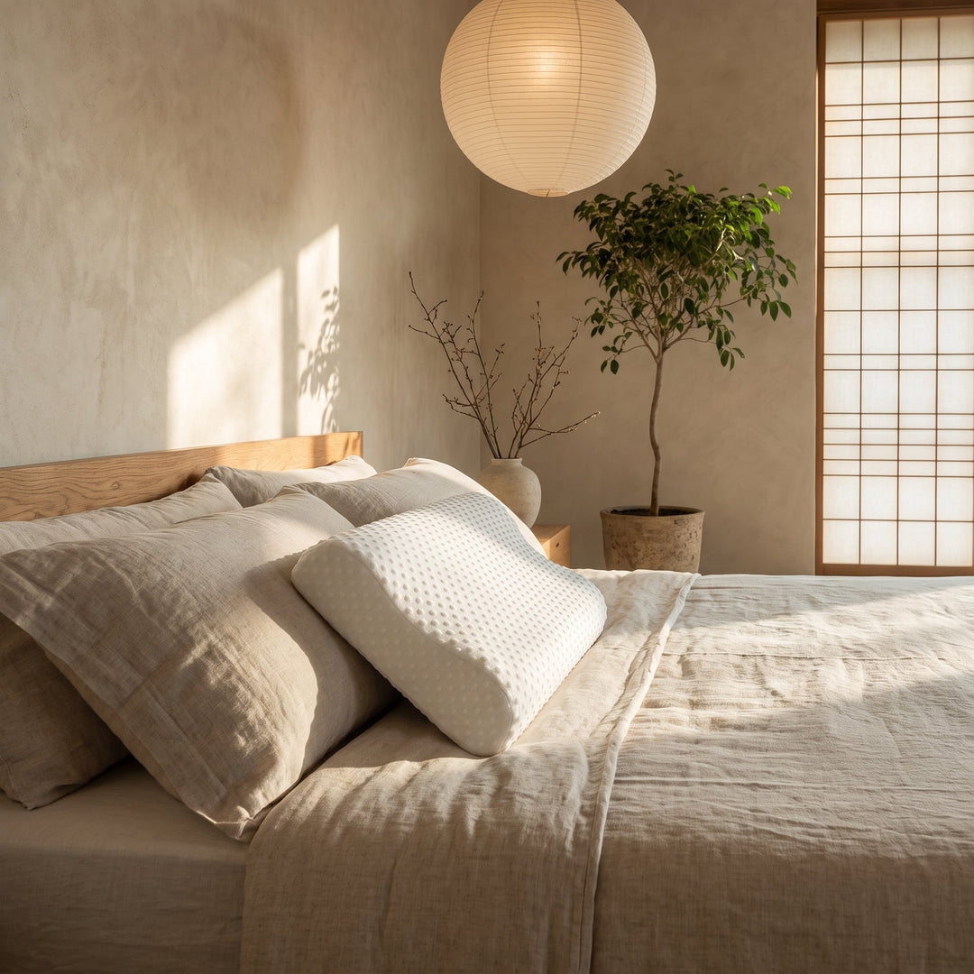 Wave Contour Memory Foam Pillow That Fills the Hollow Under the Neck | Fills the Gap Flat Pillows Ignore | Bed Pillows