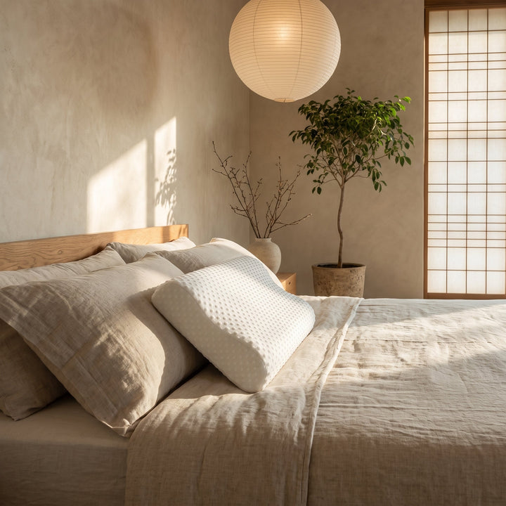 Wave Contour Memory Foam Pillow That Fills the Hollow Under the Neck | Fills the Gap Flat Pillows Ignore | Bed Pillows