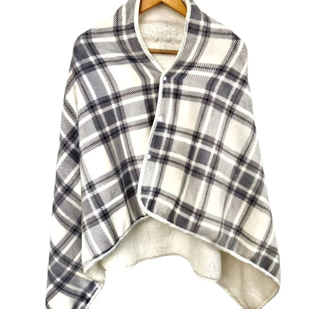 USB Heated Shawl Blanket with Auto Shut-Off Timer and Three Heat Levels | Heated Shawl with Auto Shut-Off | Heated Blankets