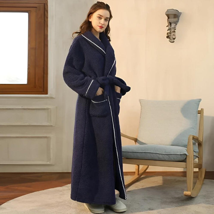 Coral Fleece Flannel Bathrobe for Women and Men with Pockets | Plush Warmth After Every Shower | Robes