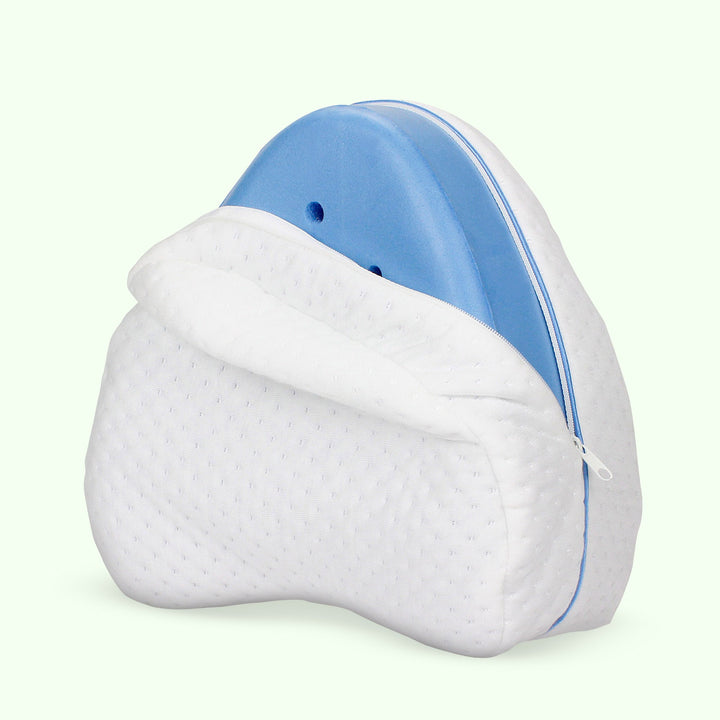 Leg and Knee Memory Foam Support Pillow in Pink, White or Grey | Soft Support for Legs and Knees | Knee Pillows