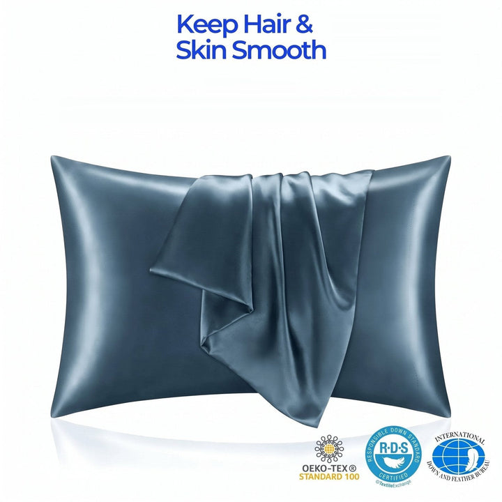 Smooth Natural Mulberry Silk Pillowcase for Hair and Skin | Silky Feel for Gentle Nights | Pillowcases