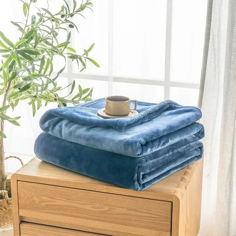 Thick Flannel Blanket for Naps and Frosty Winter Days | Thick Flannel for Frosty Days | Flannel Blankets