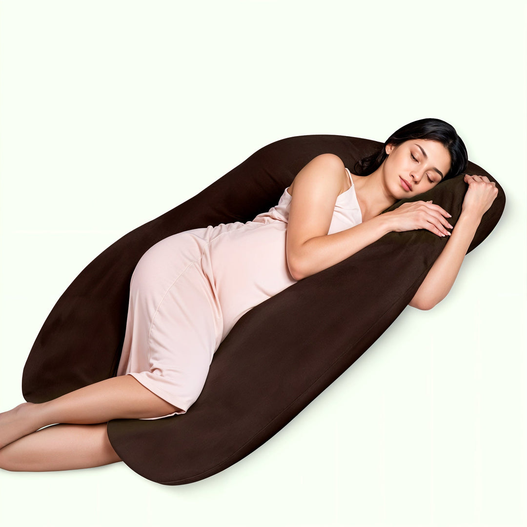 Pregnancy and Nursing Pillow with Cover in Five Colours | Support for Sleeping and Feeding Time | Maternity Pillows