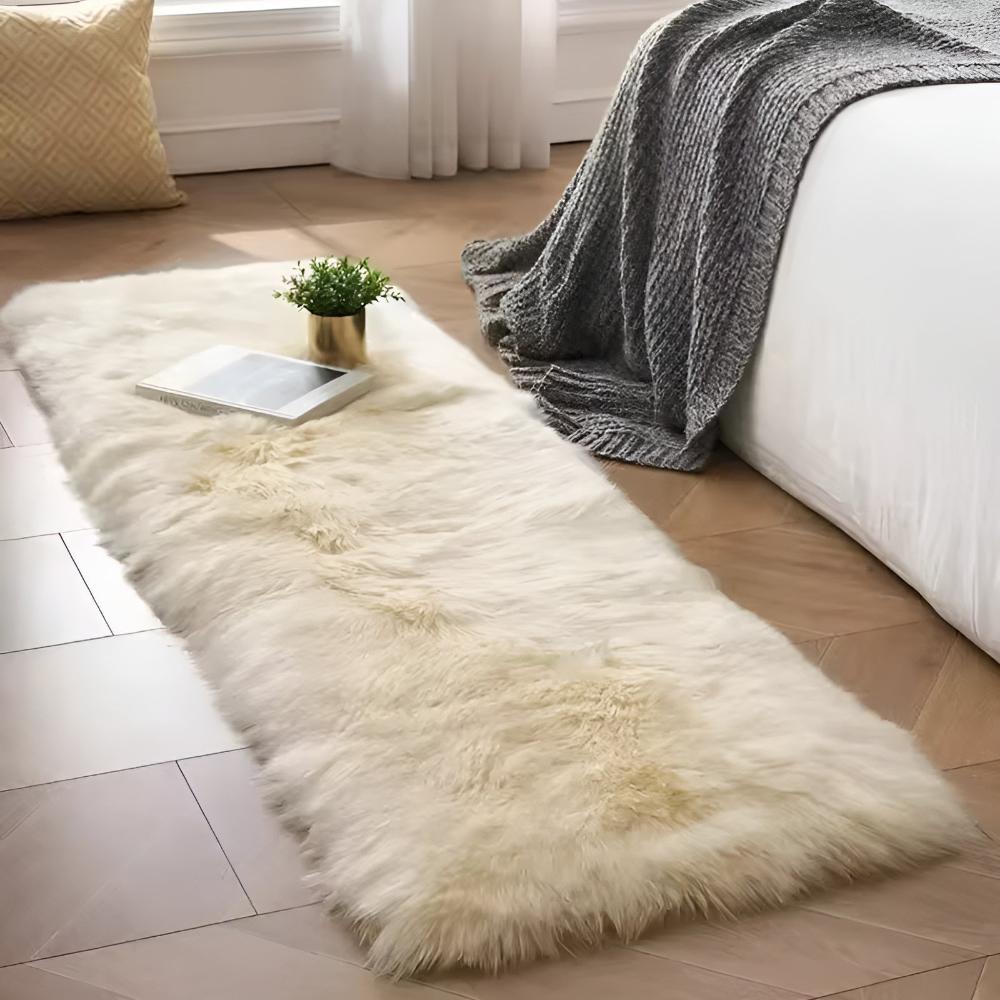 Plush Faux Fur Couch Cover with Anti-Slip Backing | Faux Fur Softness for Couches | Sofa Covers