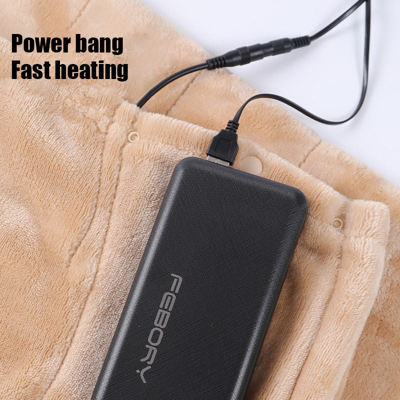 Double-Sided Flannel USB Heated Blanket for Home Car and Camping | USB Flannel Warmth Anywhere | Heated Blankets