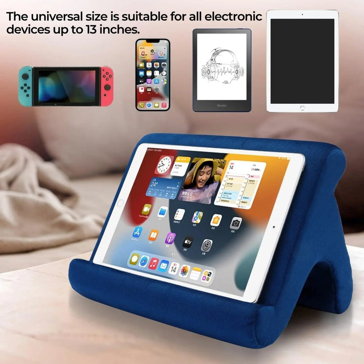 Multi-Angle Tablet Cushion for Reading and Watching in Bed | Prop Your Tablet at the Right Angle | Reading Pillows