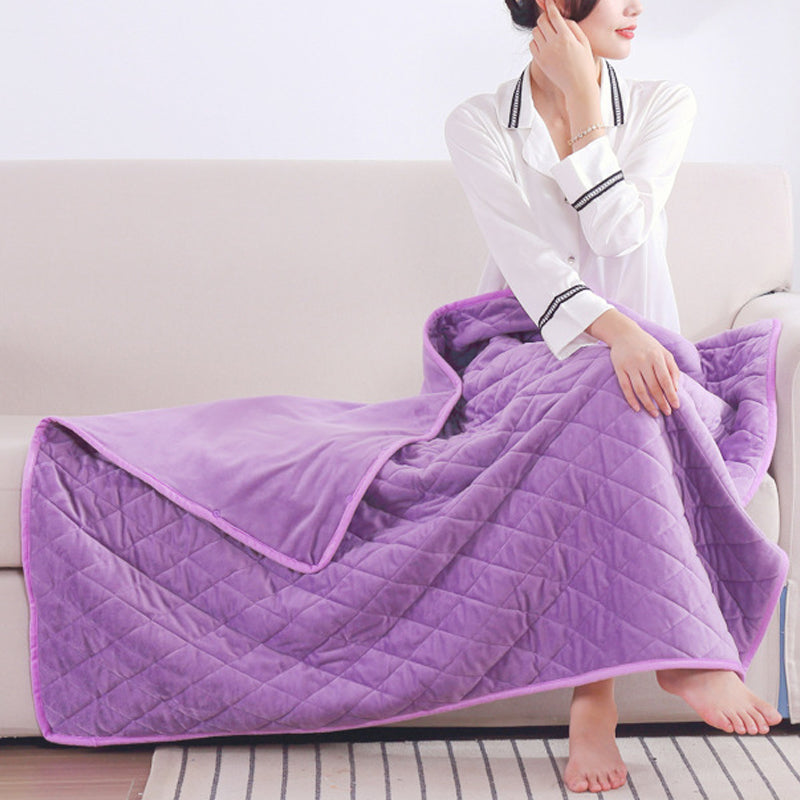 Portable USB Heated Blanket with Three Heating Elements and Power Bank Pocket | Even Heat with Three Elements | Heated Blankets