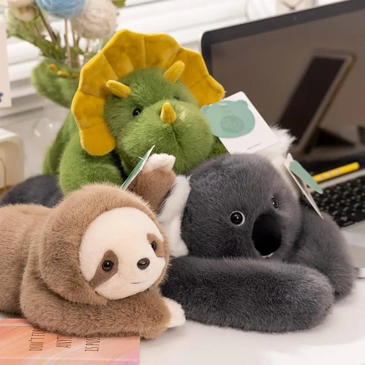 Weighted Stuffed Animal Plush, 30cm, Soft Fur Dinosaur Panda Koala and Sloth | Weighted Plush Friends in 6 Styles | Weighted Plush