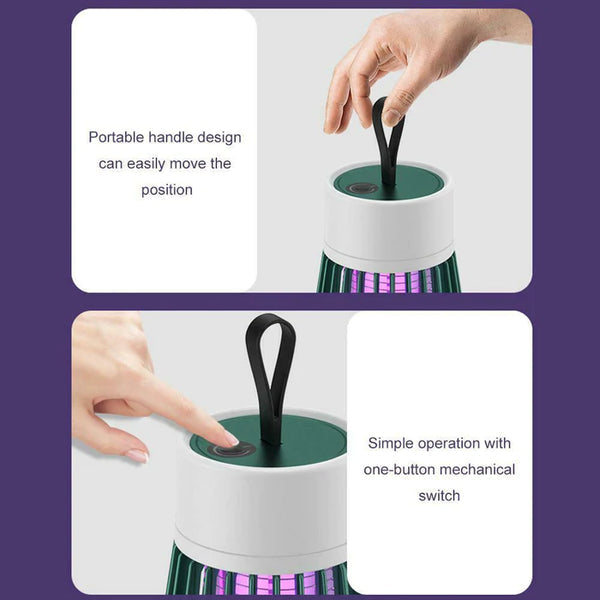 Quiet Electric Mosquito Lamp for Indoor Use with Portable Hanging Design | Quiet Lamp That Traps Mosquitoes | Insect Traps