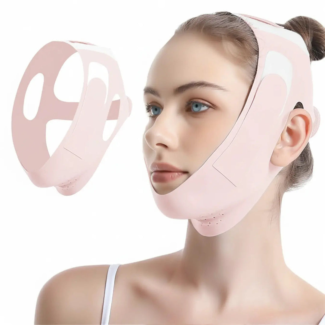 Reusable Silicone Facial Contour Strap with Adjustable Wrap, Latex Free | Soft Reusable Contour Strap | Facial Straps