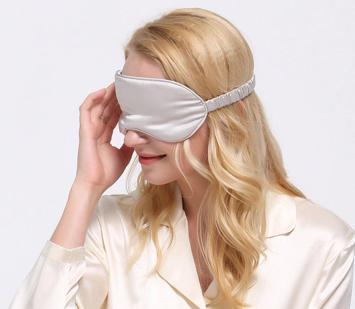 22 Momme Mulberry Silk Sleep Eye Mask for Deep, Dark Rest | Pure Mulberry Silk for Dark, Calm Sleep | Sleep Masks