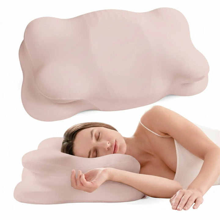 Adjustable Cloud Memory Foam Pillow with Dual Height Layers | Two Heights in One Soft Cloud | Bed Pillows