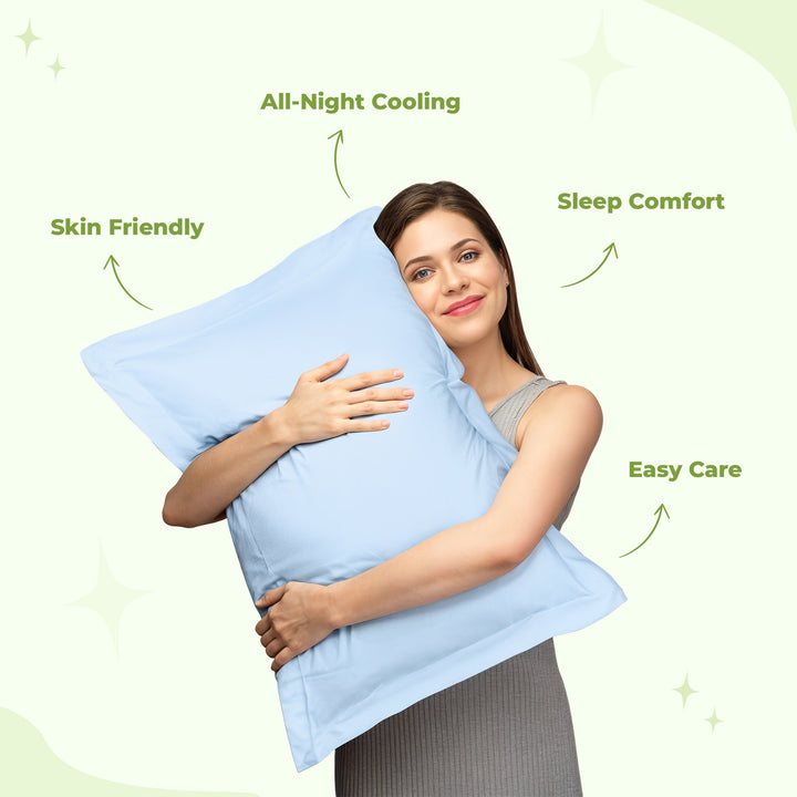 Ice Cooling Pillowcase in Soft Skin-Friendly Machine-Washable Fabric | Cool, Smooth Pillow Surface | Pillowcases