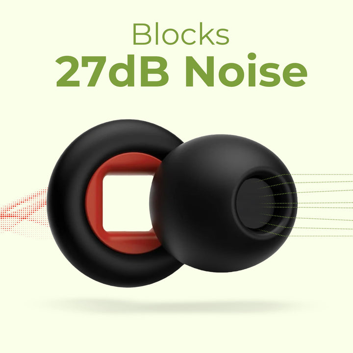 Noise Snoring Cancellation Plugs in Two-Tone Colours | Quiet Nights, Easy Wear | Sleep Earplugs