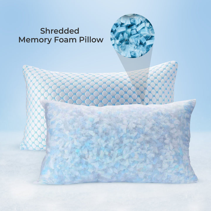 Cooling Gel-Infused Pillow for Hot Sleepers and Back Comfort | Cool, Supportive Pillow | Bed Pillows