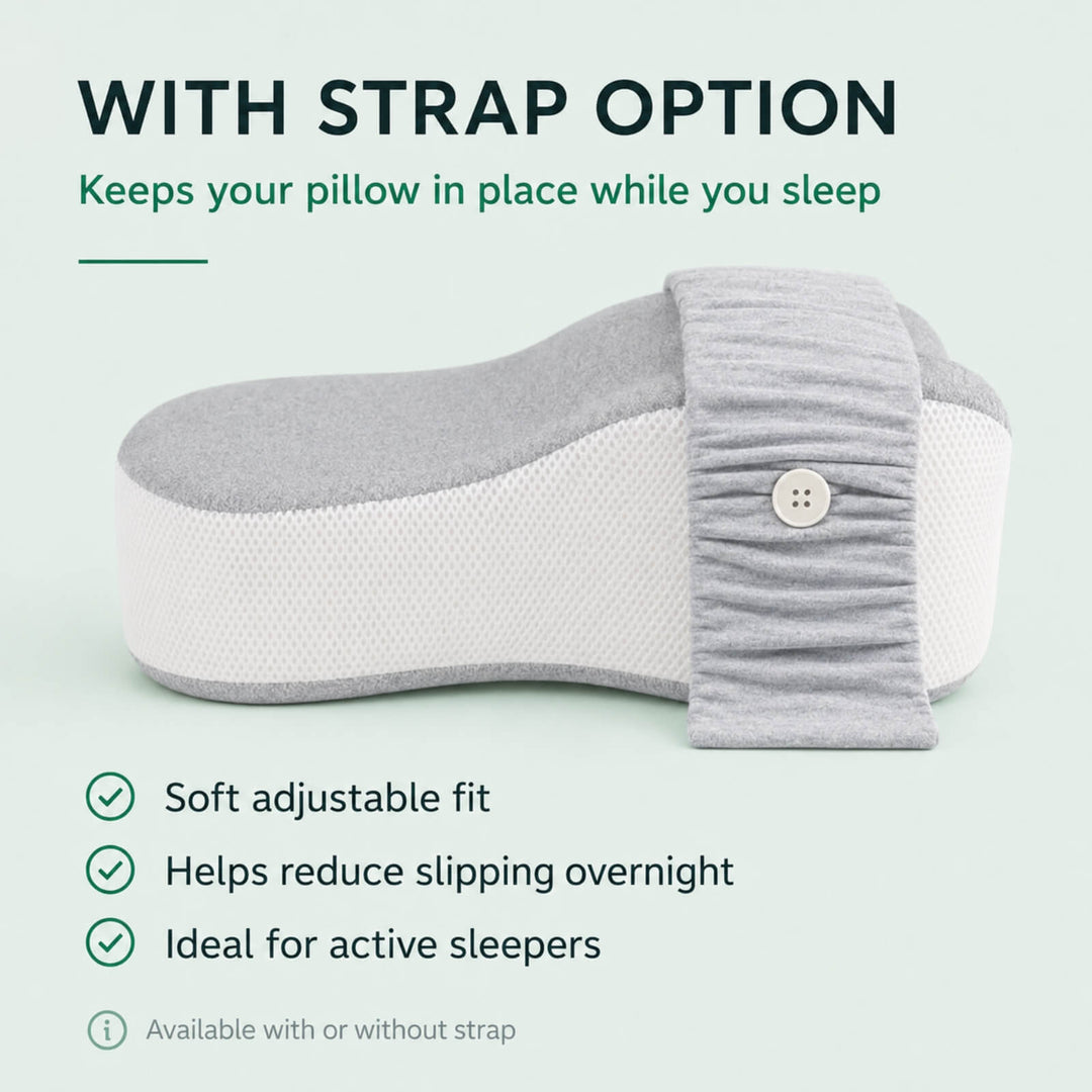 Ergonomic Memory Foam Knee Pillow with Cooling Design and Washable Cover | Cooling Memory Foam Between the Knees | Knee Pillows