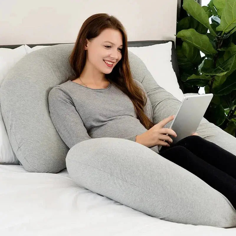 C-Shaped Full Body Support Pillow with Soft Contour | Cosy Full Body Support | Body Pillows