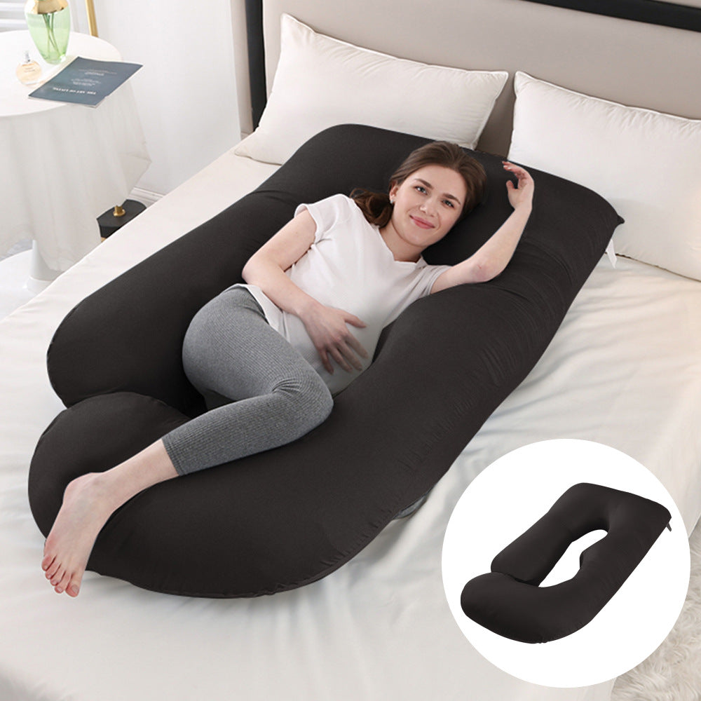 U-Shaped Full Body Pillow with Removable Cover