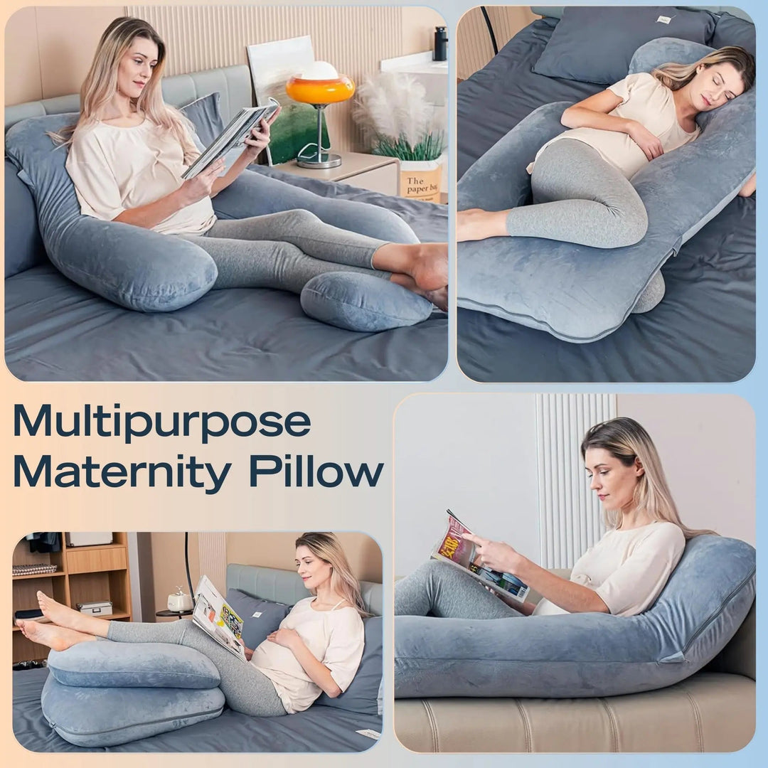 Full-Body Maternity Pillow for Side Sleeping in Three Colours | Whole-Body Support for Expectant Mums | Body Pillows