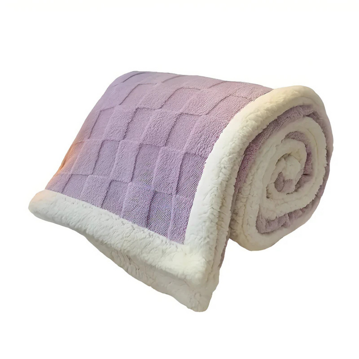 Luxury Double-Sided Fleece and Sherpa Blanket in Six Colours | Fleece and Sherpa Winter Warmth | Fleece Blankets