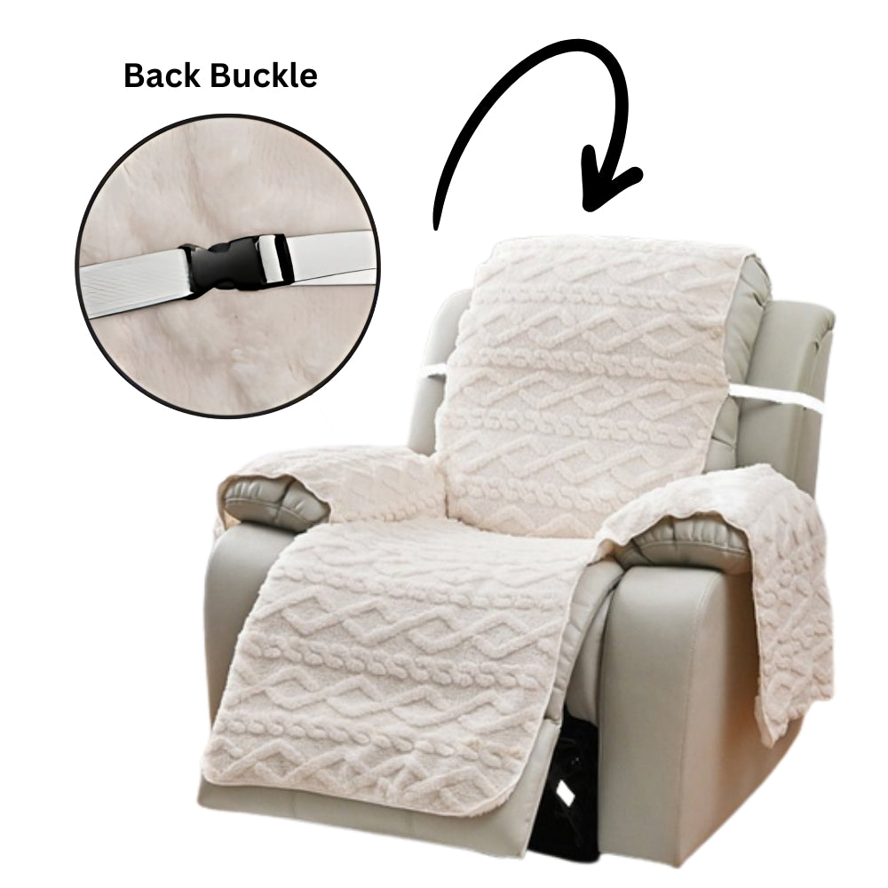 Quilted Diamond Pattern Recliner Slipcover for Single-Seat Sofas | Quilted Diamond Recliner Cover | Recliner Covers