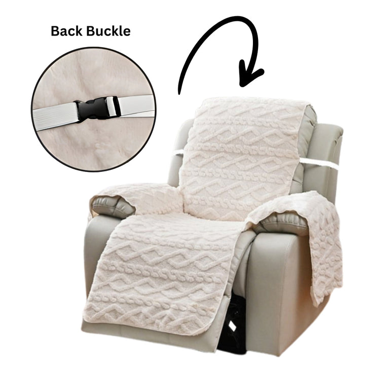 Quilted Diamond Pattern Recliner Slipcover for Single-Seat Sofas | Quilted Diamond Recliner Cover | Recliner Covers