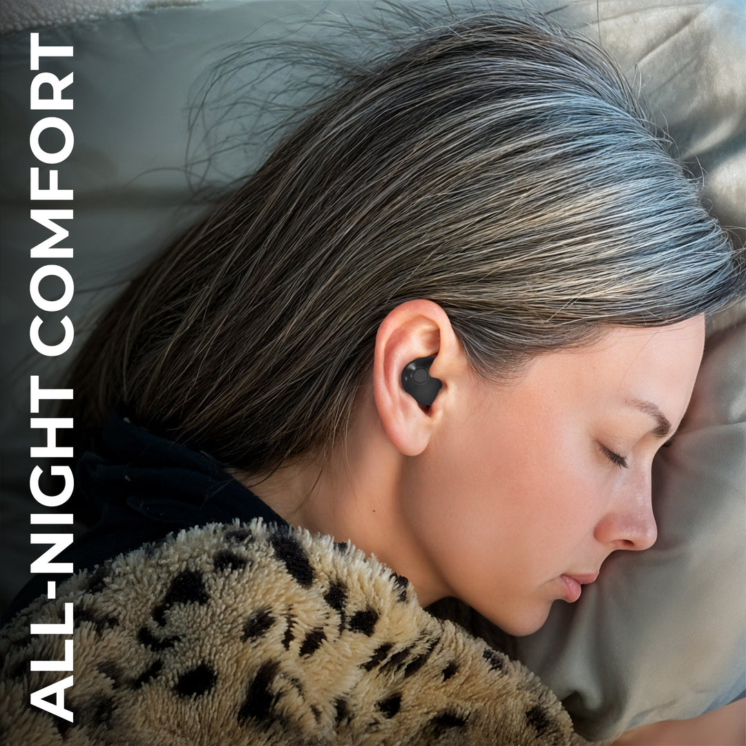 Invisible Sleep Earbuds with Low-Profile Design for Side Sleepers | Tiny Earbuds for Side Sleeping | Sleep Earbuds