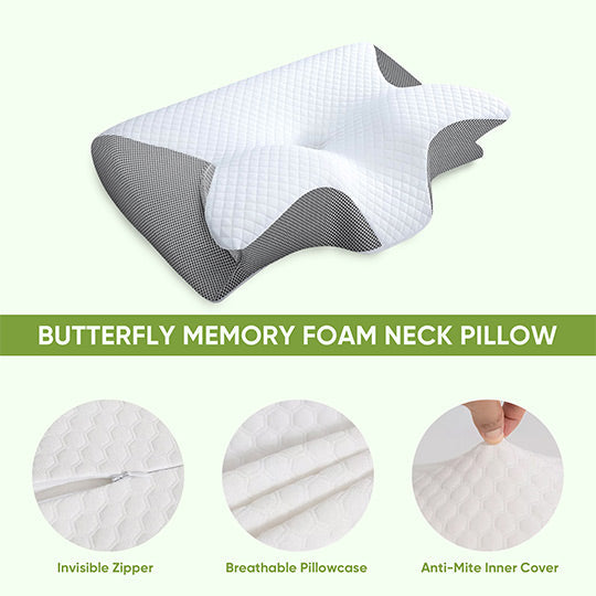 Custom-Fit Pillowcase for Butterfly Memory Foam Neck Pillow | Perfect Fit for Your Butterfly Pillow | Pillowcases