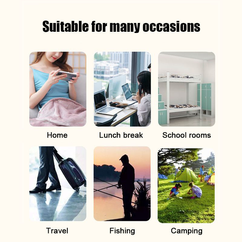 Double-Sided Flannel USB Heated Blanket for Home Car and Camping | USB Flannel Warmth Anywhere | Heated Blankets
