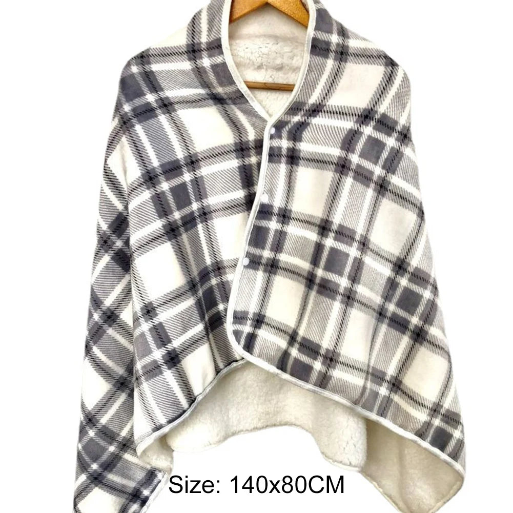 USB Heated Shawl Blanket with Auto Shut-Off Timer and Three Heat Levels | Heated Shawl with Auto Shut-Off | Heated Blankets