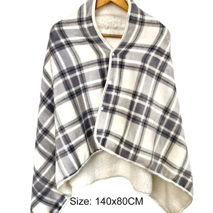 USB Heated Shawl Blanket with Auto Shut-Off Timer and Three Heat Levels | Heated Shawl with Auto Shut-Off | Heated Blankets