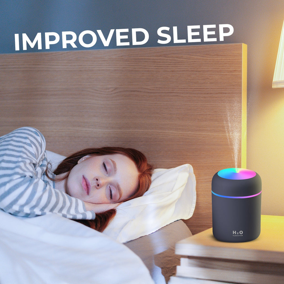 Portable Cool Mist Aroma Diffuser Humidifier with LED Night Light | Cool Mist and Soft Glow | Humidifiers